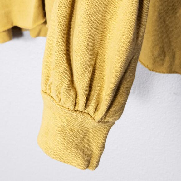 Anthropologie Women's Polo Top Yellow Size Large Colorblock Academia - Picture 7 of 10